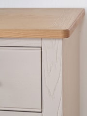 Pacific Natural Fairford Oak and Parchment 5 Drawer Unit - Image 4 of 6