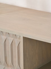 Pacific Grey Khao Mango Wood 1 Drawer Console Table - Image 4 of 6