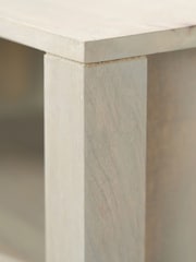 Pacific Grey Khao Mango Wood 1 Drawer Console Table - Image 5 of 6