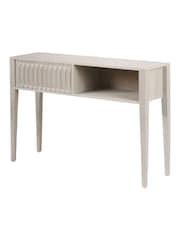 Pacific Grey Khao Mango Wood 1 Drawer Console Table - Image 6 of 6