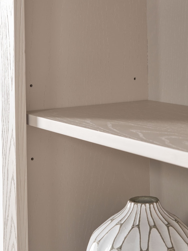 Pacific Natural Fairford Oak and Parchment 5 Shelf Unit - Image 2 of 6