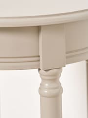 Pacific Grey Heritage Pine Wood Round Accent Table - Image 5 of 6
