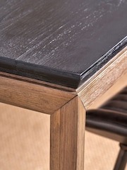 Pacific Black Gio Acacia Wood Dining Table - Image 2 of 6