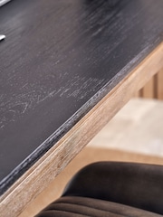 Pacific Black Gio Acacia Wood Dining Table - Image 4 of 6