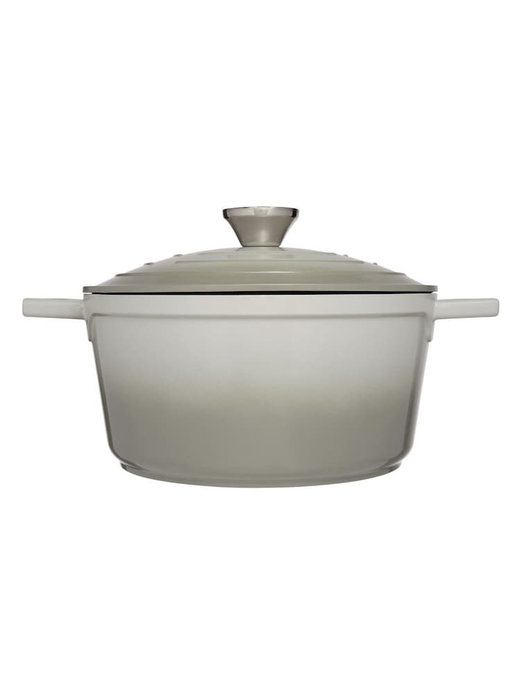 Mary Berry Grey At Home 24Cm Cast Aluminium Round Casserole Dish - Image 1 of 3