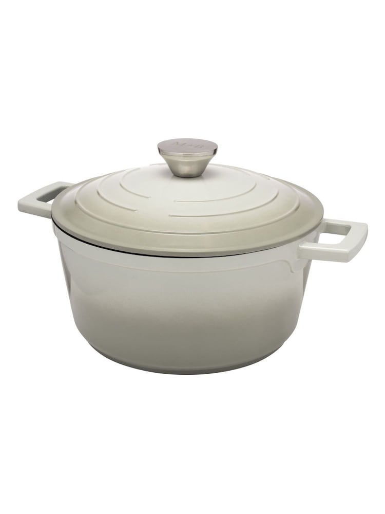 Mary Berry Grey At Home 24Cm Cast Aluminium Round Casserole Dish - Image 2 of 3