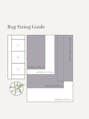 Origin Rug Collection. Duck Egg Ochre Scalloped Elsie Rug - Image 3 of 6