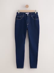 Bleu indigo - Jean skinny taille haute sablier - Image 8 de 10