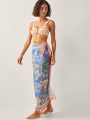 Monsoon Blue Helena Floral Print Sarong Cover-Up - Image 1 of 5