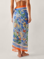 Monsoon Blue Helena Floral Print Sarong Cover-Up - Image 2 of 5