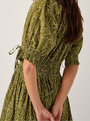 Monsoon Green Delma Paisley Print Midi Dress - Image 2 of 5