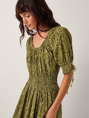 Monsoon Green Delma Paisley Print Midi Dress - Image 4 of 5