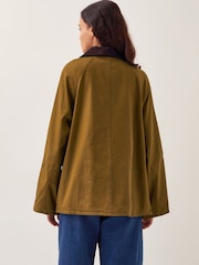 Monsoon Khaki Rosie Corduroy Collar Barn Jacket - Image 4 of 5