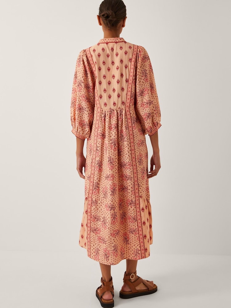 Monsoon Sibyl Contrast Print Midi Dress - Bild 2 von 4