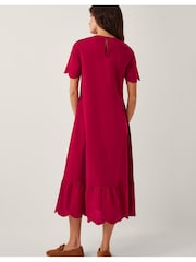Monsoon Orla Short Sleeve Broderie Midi Dress - Imagen 3 de 5