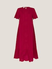 Monsoon Orla Short Sleeve Broderie Midi Dress - Imagen 5 de 5