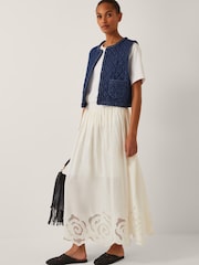 Monsoon Blue Martha Quilted Waistcoat - Image 5 of 5