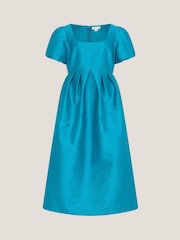 Monsoon Blue Sandra Puff Sleeve Midi Dress - Image 5 of 5