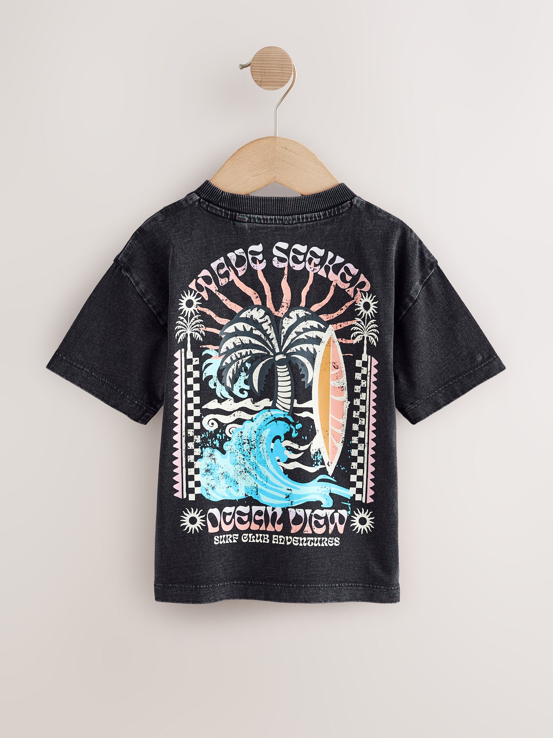 Comprar Clube de surf com lavagem ácida preta tamanho grande
