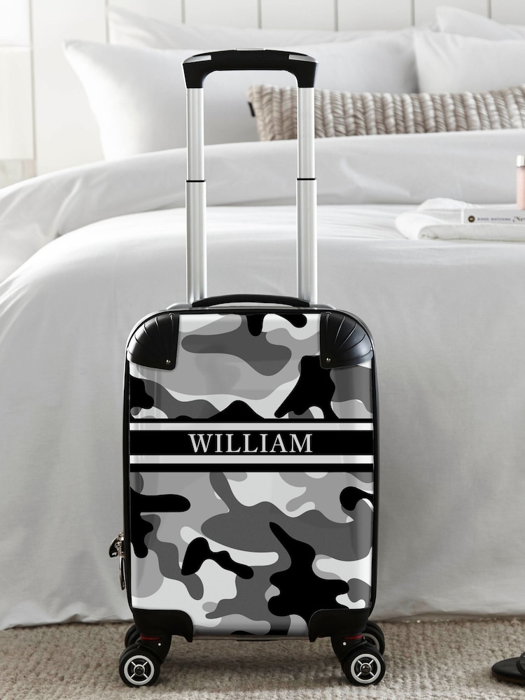 Personalised Camoflage Suitcase by Koko Blossom by Koko Blossom - Image 1 of 4