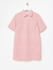 curtoOliver Bonas listrado com meio zíper Denim Dress - Imagem 3 de 7