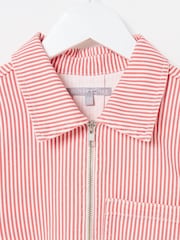curtoOliver Bonas listrado com meio zíper Denim Dress - Imagem 5 de 7