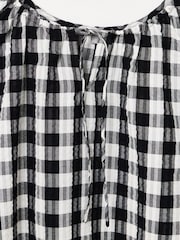 Blusa Oliver Bonas com babados xadrez xadrez - Imagem 4 de 5