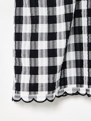 Blusa Oliver Bonas com babados xadrez xadrez - Imagem 5 de 5