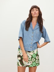 Oliver Bonas Denim Short Sleeve Shirt - Imagen 1 de 7