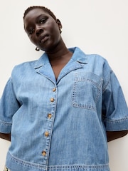 Oliver Bonas Denim Short Sleeve Shirt - Imagen 2 de 7
