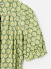 Oliver Bonas Green Sunburst Print Tie Waist Jumpsuit - Image 4 of 6