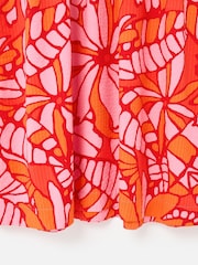 Oliver Bonas Abstract Floral Print Puff Sleeve Midi Dress - Imagen 7 de 7