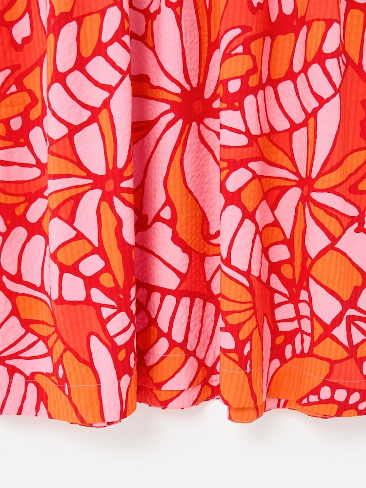 Oliver Bonas Abstract Floral Print Puff Sleeve Midi Dress - Imagen 7 de 7 Oliver Bonas Abstract Floral Print Puff Sleeve Midi Dress - Imagen 7 de 7