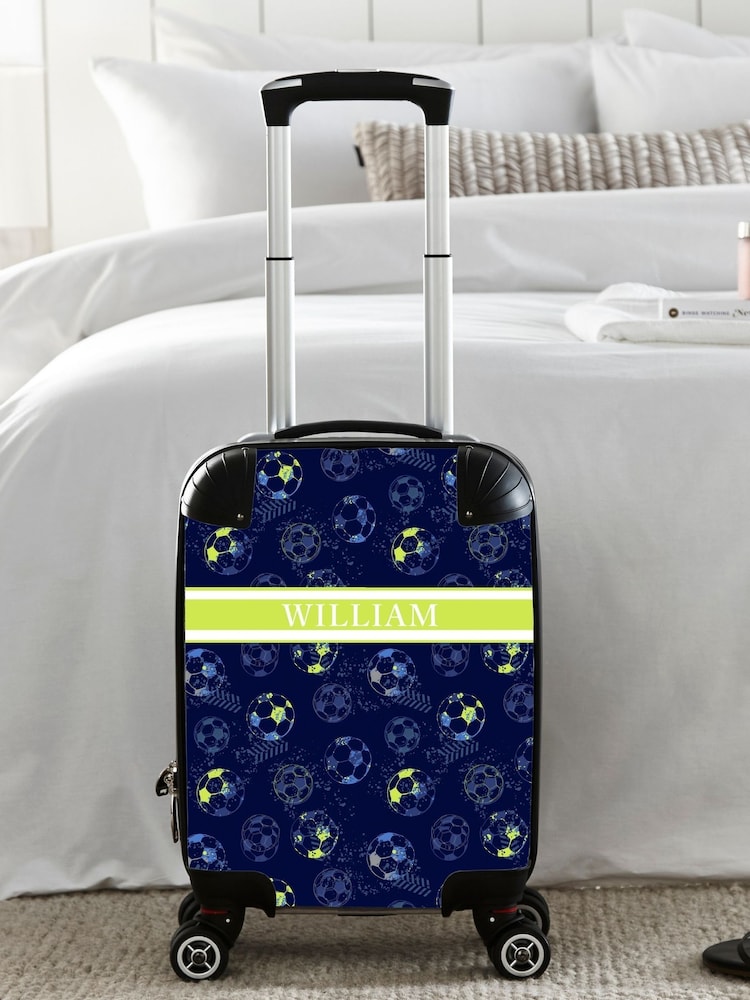 Personalised Football Suitcase by Koko Blossom by Koko Blossom - Image 1 of 4