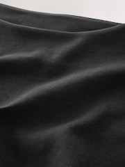 Black Jersey Drape T-Shirt - Image 3 of 3