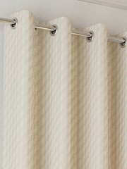 Enhanced Living Cream Tokyo Thermal Room Darkening Eyelet Curtains - Image 2 of 4