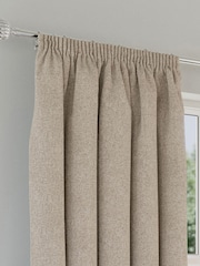 Enhanced Living Natural Dallas Blackout Thermal Pair of Tape Top Curtains - Image 2 of 5