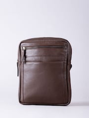 Lakeland Leather Brown Explorer Messenger Bag - Image 1 of 8