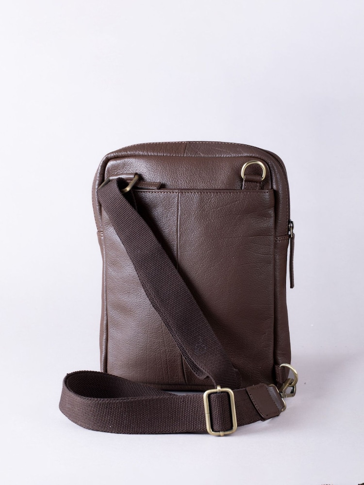 Lakeland Leather Brown Explorer Messenger Bag - Image 2 of 8
