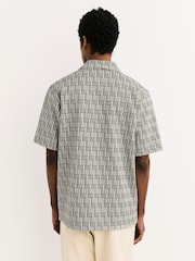 Sage Green Regular Fit N. Premium Short Sleeve Geometric Print Jersey Smart Shirt - Image 2 of 7