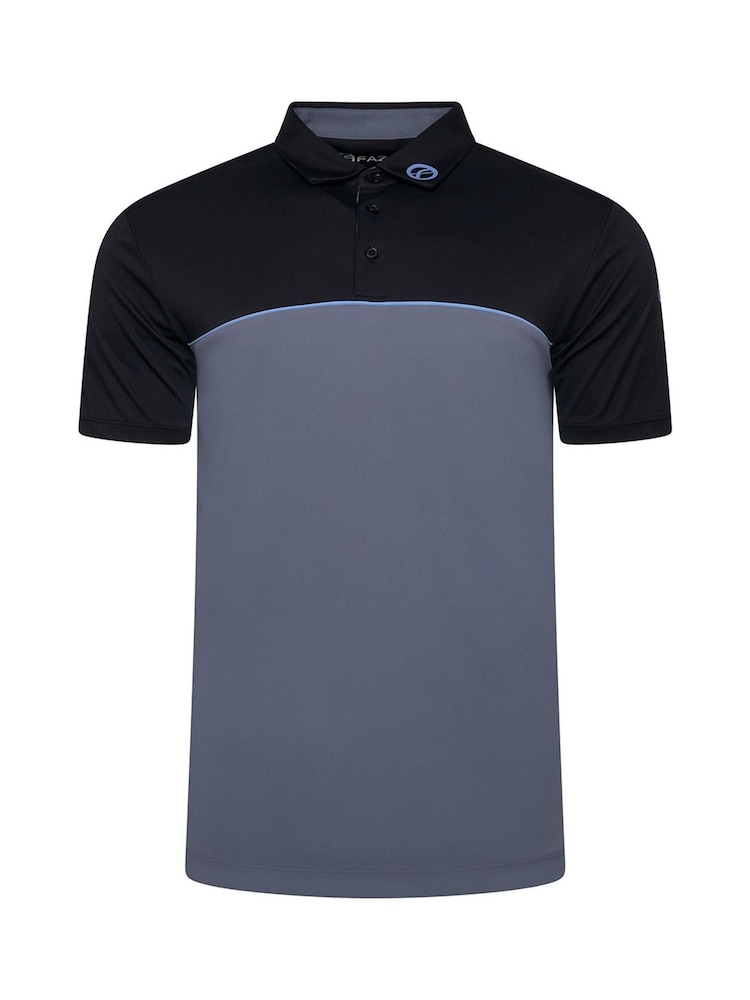 Fazer Mens Hayrose Colour Block Golf Black Polo Shirt - Image 1 of 3