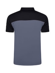 Fazer Mens Hayrose Colour Block Golf Black Polo Shirt - Image 2 of 3