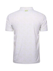 Fazer Mens Chester Scribble Golf White Polo Shirt - Image 2 of 4