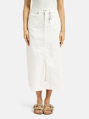 Smith & Soul White Denim Midi Skirt - Image 3 of 5