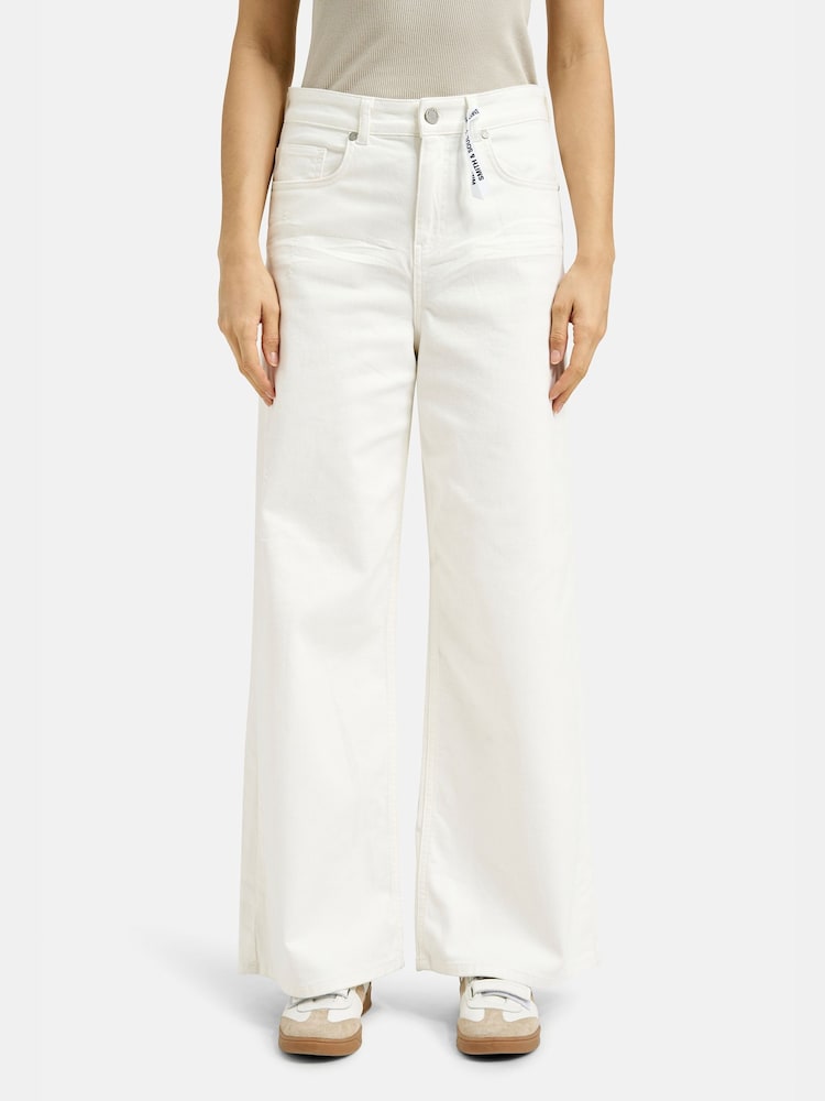 Smith & Soul Cream Denim Wide Leg jeans - Image 2 of 5