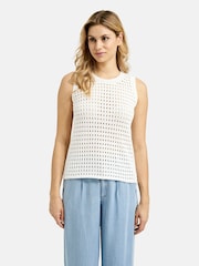 Smith & Soul White Crochet Knit Tank - Image 4 of 6