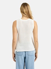 Smith & Soul White Crochet Knit Tank - Image 5 of 6