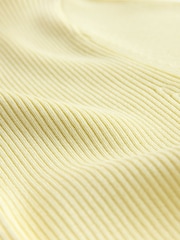 Yellow Ribbed Volume Sleeve Knitted Cardigan - Image 2 of 3