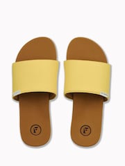 Foamlife Yellow Womens Seales Sliders - Image 4 of 4