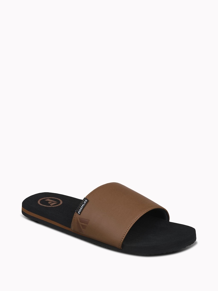 Foamlife Black Mens Seales Sliders - Image 4 of 4